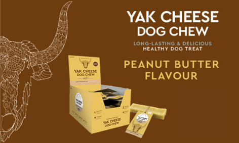 Yak Cheese Peanut Butter dog chews